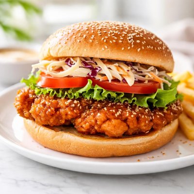 Bobashack sesame chicken burger