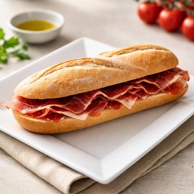 Bocadillo de jamon iberico
