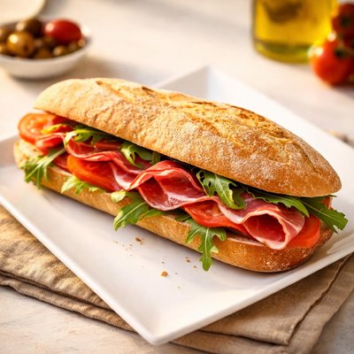 Bocadillo jamon serrano