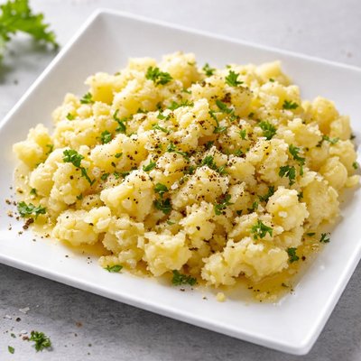 Boiled and crushed potatoes