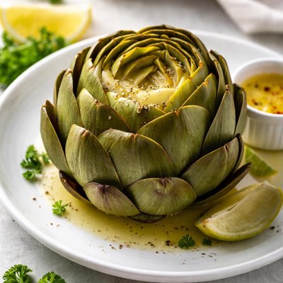 Boiled artichoke