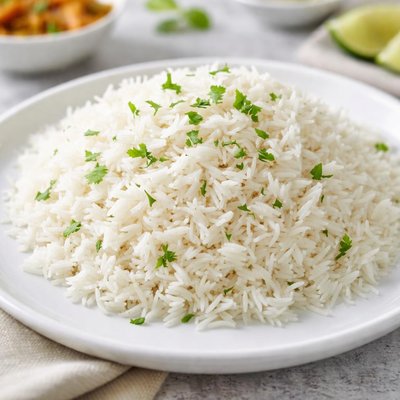 Boiled basmati rice