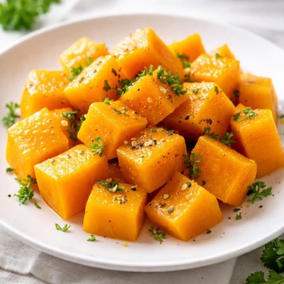 Boiled butternut squash