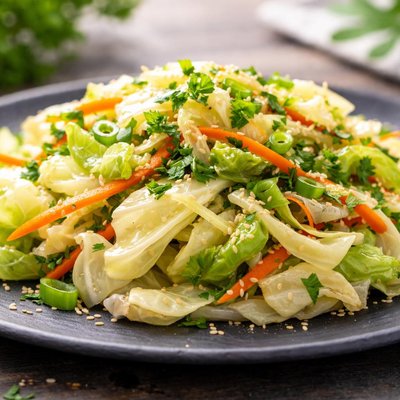 Boiled cabbage salad