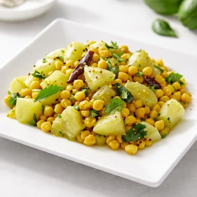 Boiled chayote with chana dhal