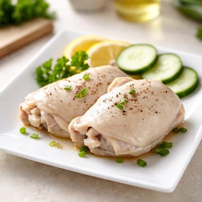 Boiled chichen thigh