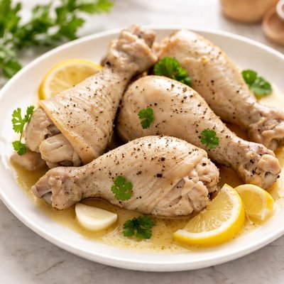Boiled chicken drumstick