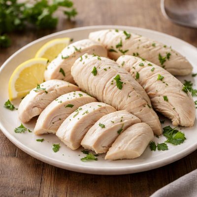 Boiled chicken tenderloin