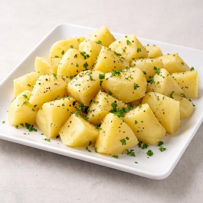 Boiled chopped potatoes