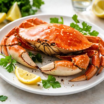 Boiled crab