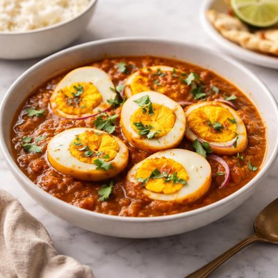 Boiled egg form egg curry