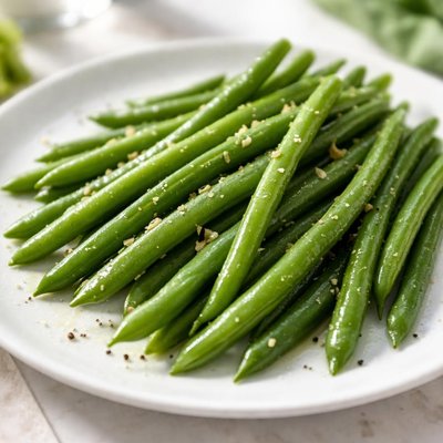 Boiled green beans