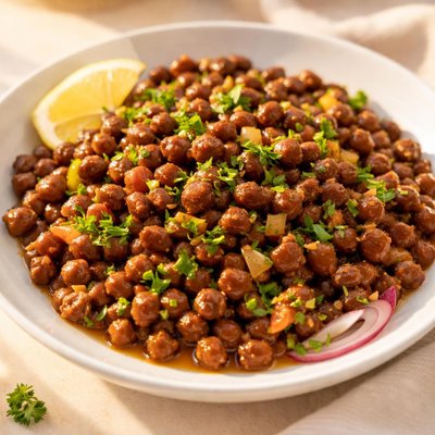 Boiled kala chana