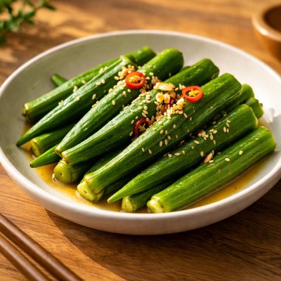 Boiled ladies finger