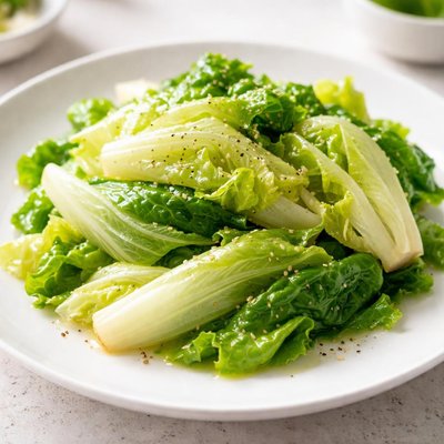 Boiled lettuce