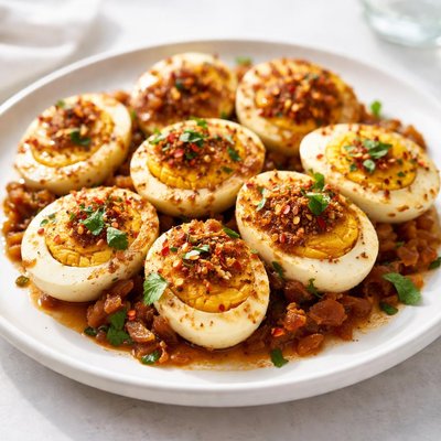 Boiled masala eggs
