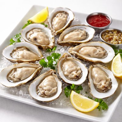 Boiled oysters