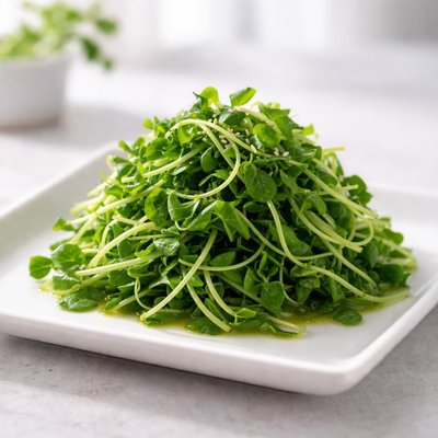 Boiled pea sprouts