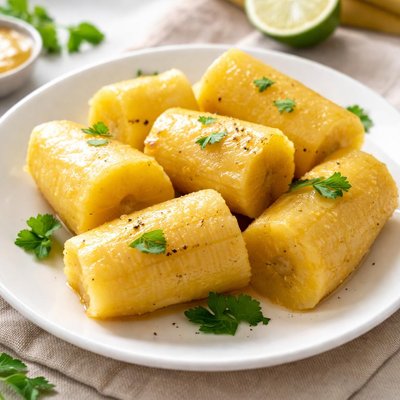 Boiled plantains