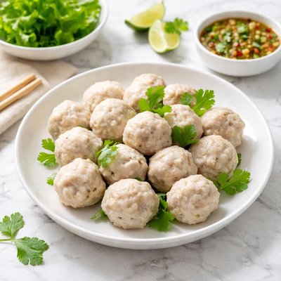 Boiled pork balls