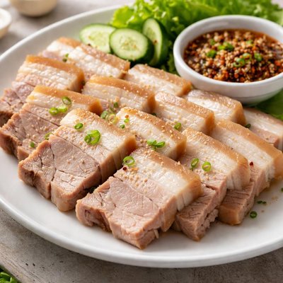 Boiled pork belly