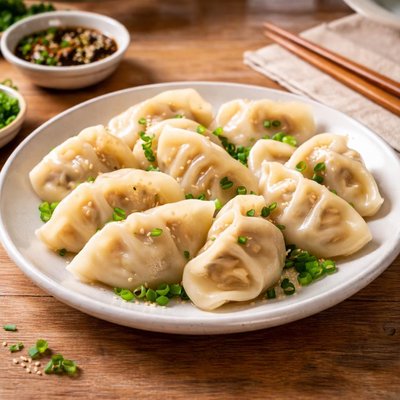 Boiled pork dumpling