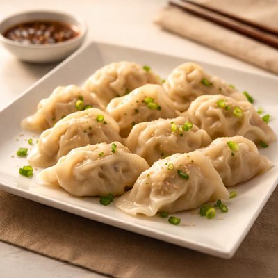 Boiled pork dumplings