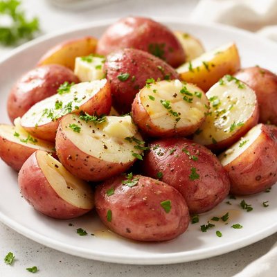 Boiled red potato