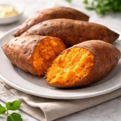 Boiled sweet potato