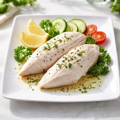Boiled turkey fillets
