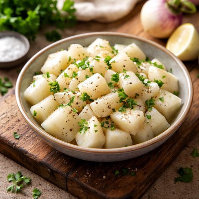 Boiled turnips