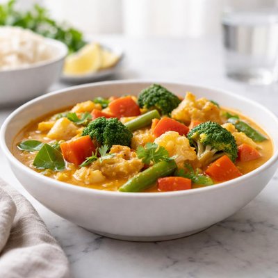 Boiled vegetable curry