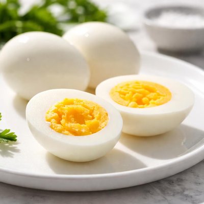 Boiled white egg