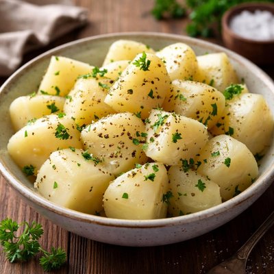 Boiled white potatoe