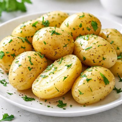 Boiled white potatoes