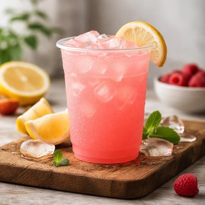 Bojangles small pink lemonade