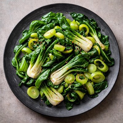 Bok choy and leek mix
