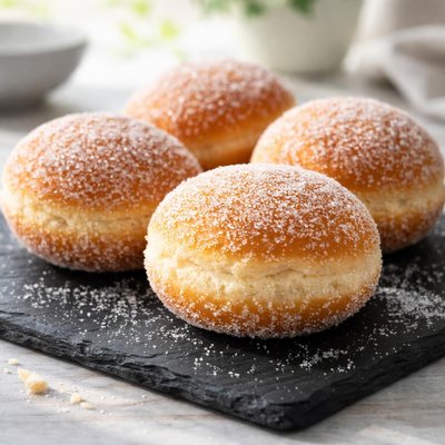 Bola de berlim sem creme