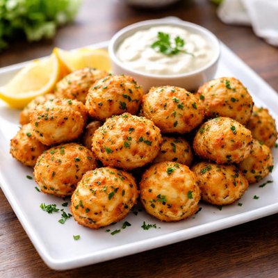 Bolinhos de batata e bacalhau