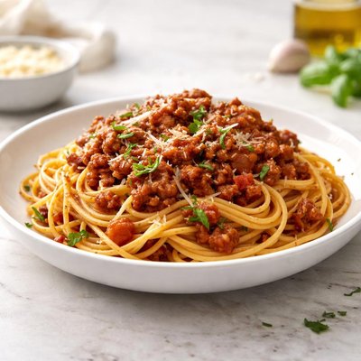 Bolognese red sauce with pasta