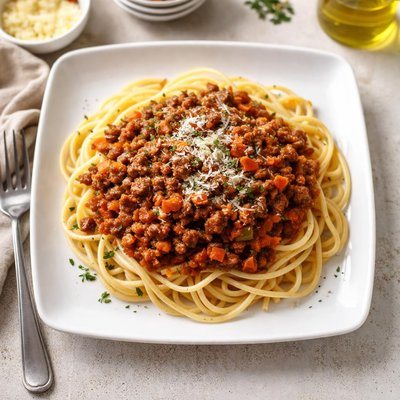 Bolognese with minced vegetables