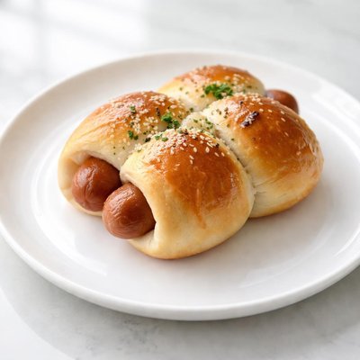 Bon bon twin sausage bun