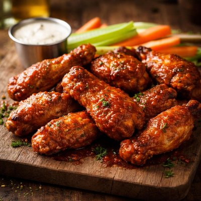 Bone-in buffalo wings