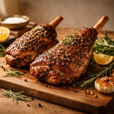 Bone-in lamb legs