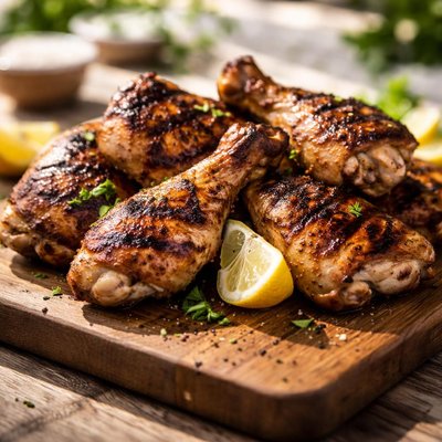 Bone-on grilled chicken