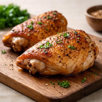 Bone in chiken thigh with skin