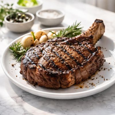 Bone in rib-eye