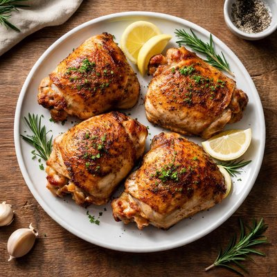 Bone in skin on chicken thigh