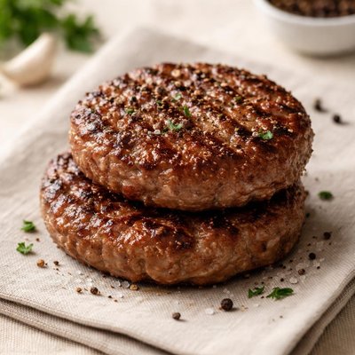 Boneless burger patty