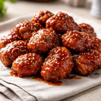 Boneless chicken wing  honey bbq
